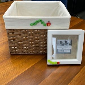 The Very Hungry Caterpillar Custom Basket and Photo Frame